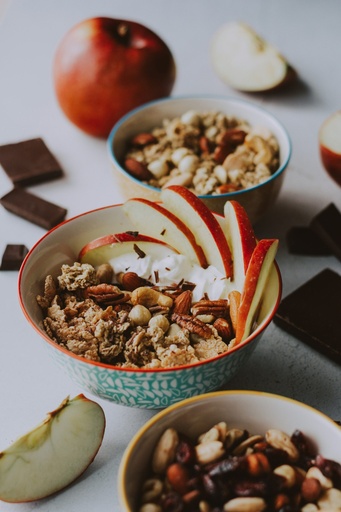 Apfel Honig Müsli
